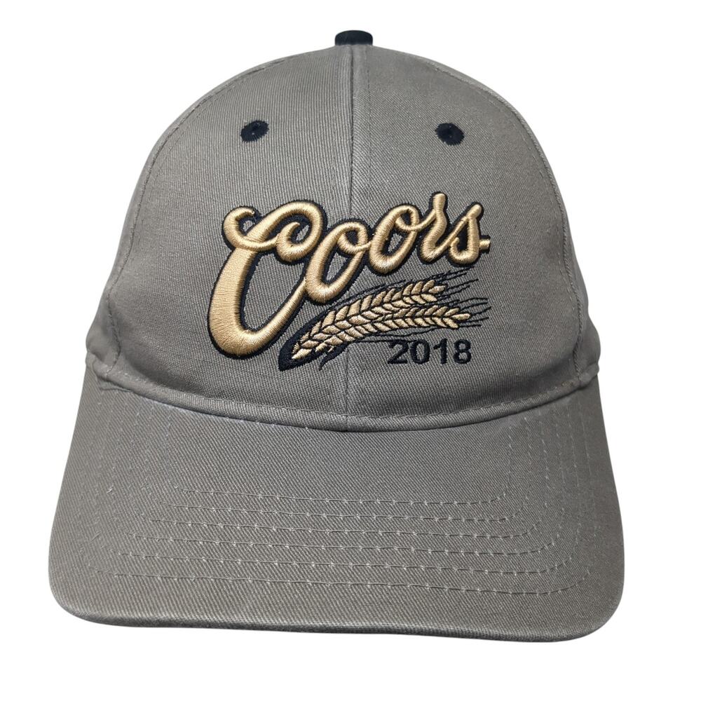 Coors 2018 Strapback Baseball Cap Brown OS Adjustable Embroidered Molson Coors